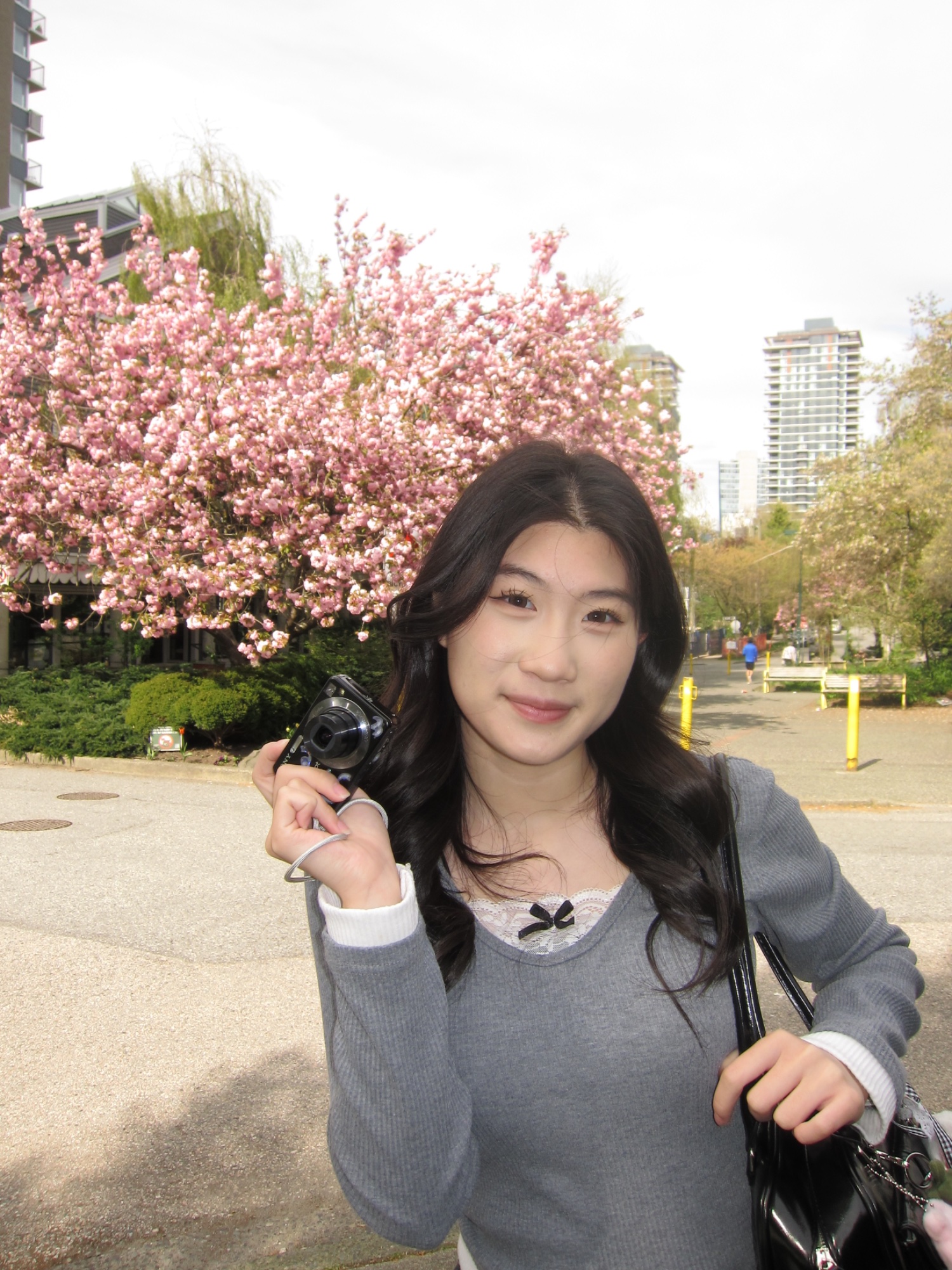 Fiona Wen with a camera